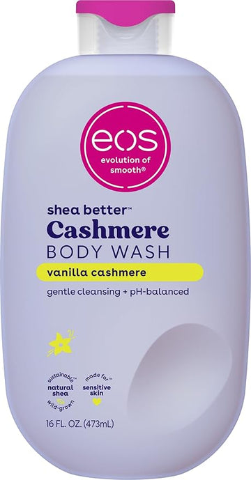 Shea Better Cashmere Body Wash, Vanilla Cashmere, Moisturizing and Nourishing, pH Balanced Creamy Gel Formula, Paraben